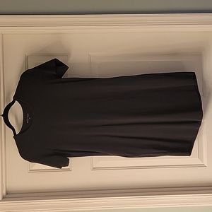 US 2XS black tunic dress pockets